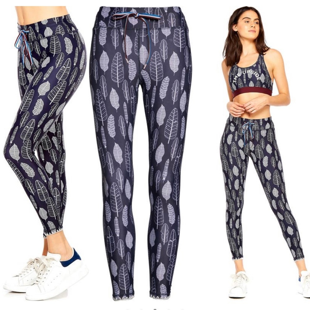 The Upside Gypsy Feather Ankle Leggings SzSM